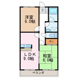 松本駅 バス10分  西筑摩下車：停歩4分 2階の物件間取画像